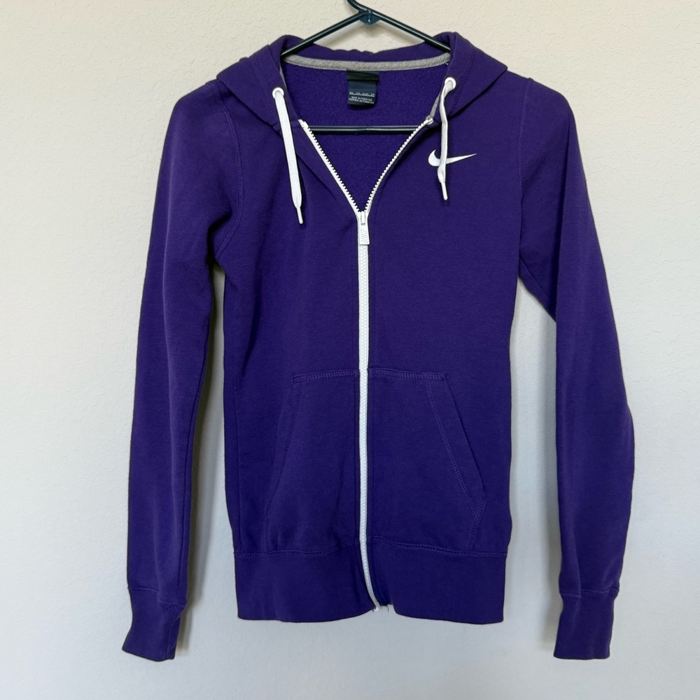 Nike Purple Zip Up Hoodie Jacket